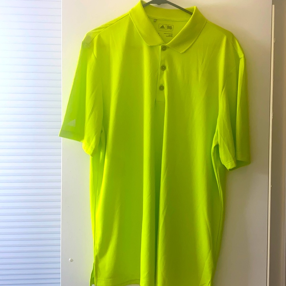 Adidas Golf Polo Neon Green